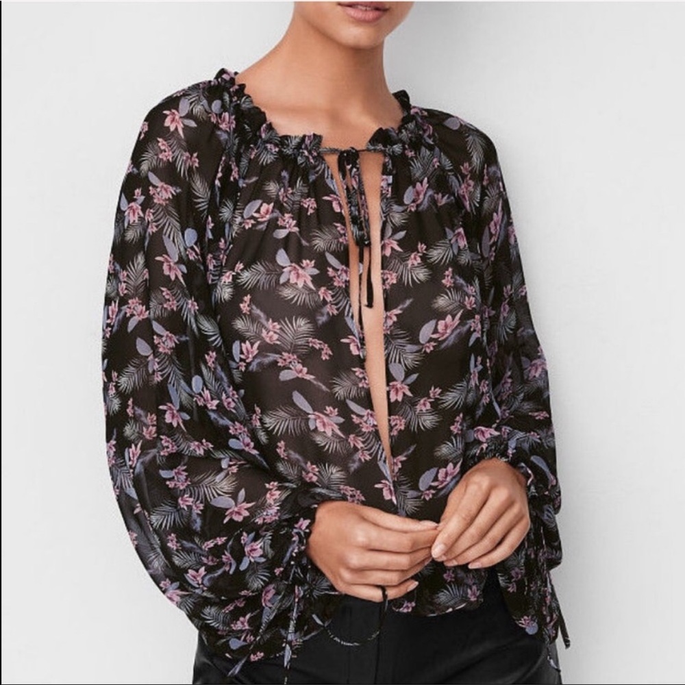 ❤️Victoria’s Secret NWT Palm Print Floral Bodysuit NEW SEXY - Picture 9 of 13
